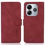 Θήκη Xiaomi Redmi Note 14 4G KHAZNEH Litchi Skin Texture Leather με βάση στήριξης