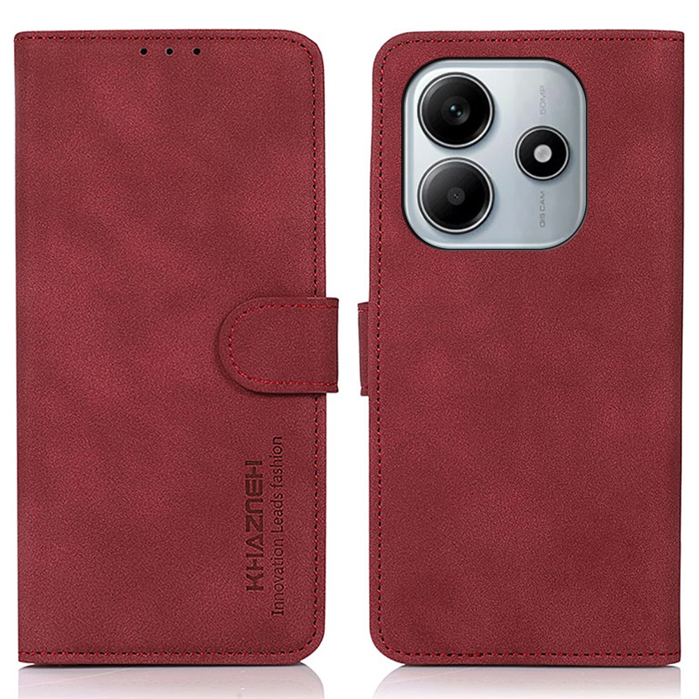 Θήκη Xiaomi Redmi Note 14 4G KHAZNEH Litchi Skin Texture Leather με βάση στήριξης Θήκη Xiaomi Redmi Note 14 4G KHAZNEH Litchi Skin Texture Leather με βάση στήριξης