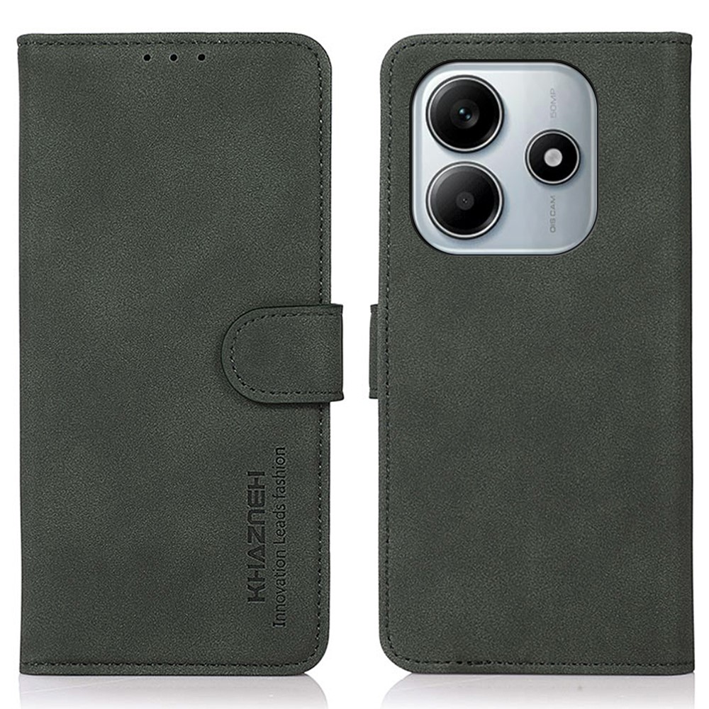 Θήκη Xiaomi Redmi Note 14 4G KHAZNEH Litchi Skin Texture Leather με βάση στήριξης Θήκη Xiaomi Redmi Note 14 4G KHAZNEH Litchi Skin Texture Leather με βάση στήριξης