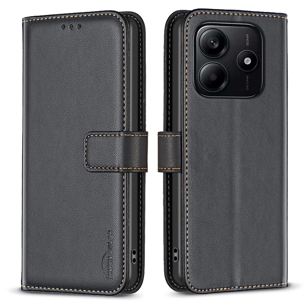 Θήκη Xiaomi Redmi Note 14 5G BINFEN COLOR Leather Wallet series 12 με βάση στήριξης Θήκη Xiaomi Redmi Note 14 5G BINFEN COLOR Leather Wallet series 12 με βάση στήριξης