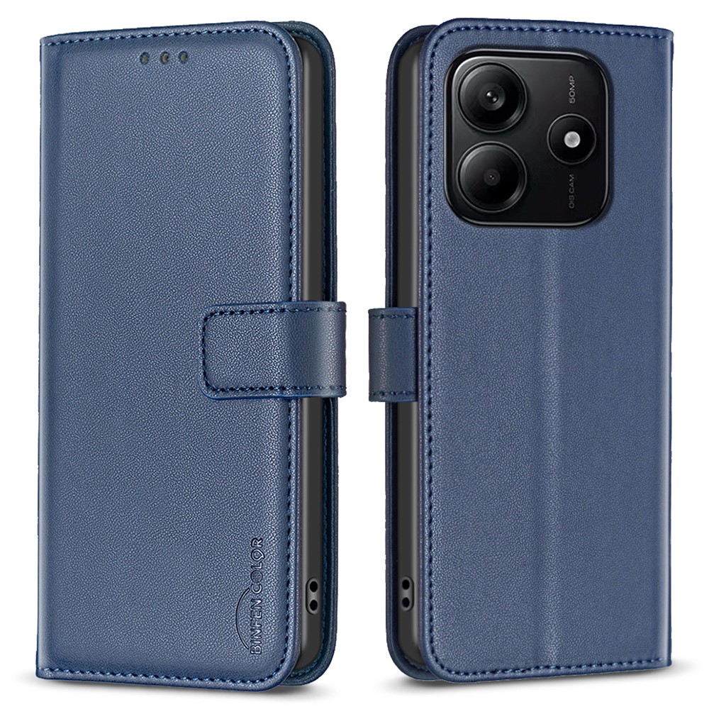 Θήκη Xiaomi Redmi Note 14 5G BINFEN COLOR Leather Wallet series 12 με βάση στήριξης Θήκη Xiaomi Redmi Note 14 5G BINFEN COLOR Leather Wallet series 12 με βάση στήριξης