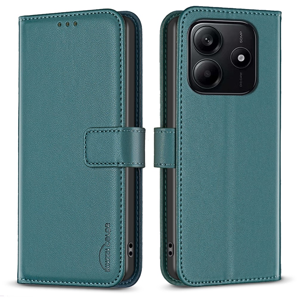 Θήκη Xiaomi Redmi Note 14 5G BINFEN COLOR Leather Wallet series 12 με βάση στήριξης Θήκη Xiaomi Redmi Note 14 5G BINFEN COLOR Leather Wallet series 12 με βάση στήριξης