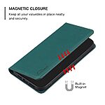 Θήκη Xiaomi Redmi Note 14 Pro 4G BINFEN COLOR Leather Wallet series 9 με βάση στήριξης, υποδοχές καρτών και μαγνητικό κούμπωμα πράσινο - Image 4