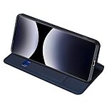 Θήκη Xiaomi Redmi Note 14 Pro 4G DUX DUCIS Skin Pro Series με βάση στήριξης, υποδοχή καρτών και μαγνητικό κούμπωμα Flip Wallet από συνθετικό δέρμα και TPU μπλε - Image 5