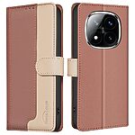 Θήκη Xiaomi Redmi Note 14 Pro 5G / Poco X7 5G BINFEN COLOR Leather Wallet Double Stitching Lines series 13 με βάση στήριξης