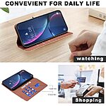 Θήκη Xiaomi Redmi Note 14 Pro 5G / Poco X7 5G BINFEN COLOR Leather Wallet Double Stitching Lines series 13 με βάση στήριξης, υποδοχές καρτών και μαγνητικό κούμπωμα καφέ - Image 3