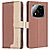 Θήκη Xiaomi Redmi Note 14 Pro 5G / Poco X7 5G BINFEN COLOR Leather Wallet Double Stitching Lines series 13 με βάση στήριξης