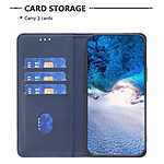 Θήκη Xiaomi Redmi Note 14 Pro 5G / Poco X7 5G BINFEN COLOR Leather Wallet series 9 με βάση στήριξης, υποδοχές καρτών και μαγνητικό κούμπωμα μπλε - Image 3