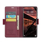 Θήκη Xiaomi Redmi Note 14 Pro 5G / Poco X7 5G CASEME 023 Series Πορτοφόλι με βάση στήριξης, υποδοχές καρτών και μαγνητικό κούμπωμα από συνθετικό δέρμα και TPU μπορντό - Image 3