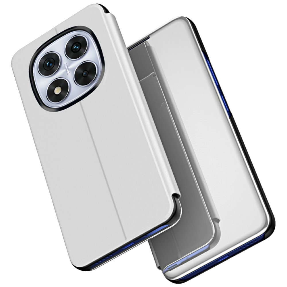 Θήκη Xiaomi Redmi Note 14 Pro 5G / Poco X7 5G OEM Mirror Surface View New Edition Stand Case Cover Flip Window ασημί Θήκη Xiaomi Redmi Note 14 Pro 5G / Poco X7 5G OEM Mirror Surface View New Edition Stand Case Cover Flip Window ασημί