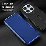 Θήκη Xiaomi Redmi Note 14 Pro 5G / Poco X7 5G OEM Mirror Surface View New Edition Stand Case Cover Flip Window μωβ - Image 3