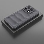 Θήκη Xiaomi Redmi Note 14 Pro 5G / Poco X7 5G Mad Mask Rugged Armor από σκληρό Premium TPU γκρι σκούρο - Image 3