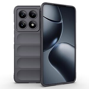 Θήκη Xiaomi Redmi Note 14 Pro 5G / Poco X7 5G Mad Mask Rugged Armor από σκληρό Premium TPU γκρι σκούρο