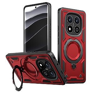 Θήκη Xiaomi Redmi Note 14 Pro 5G / Poco X7 5G Mad Mask Πλάτη Military Protection με Μαγνητικό δαχτυλίδι