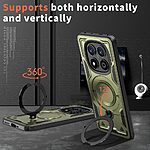 συμβατό με ασύρματη φόρτιση Magsafe και Βάση στήριξης TPU λαδί