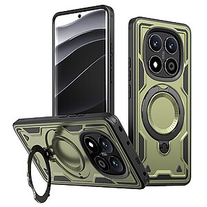 Θήκη Xiaomi Redmi Note 14 Pro 5G / Poco X7 5G Mad Mask Πλάτη Military Protection με Μαγνητικό δαχτυλίδι