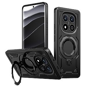 Θήκη Xiaomi Redmi Note 14 Pro 5G / Poco X7 5G Mad Mask Πλάτη Military Protection με Μαγνητικό δαχτυλίδι