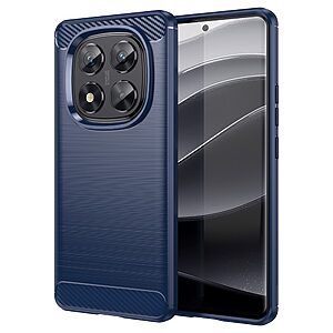 Θήκη Xiaomi Redmi Note 14 Pro 5G / Poco X7 5G Mad Mask Brushed TPU Carbon Πλάτη μπλε