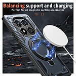 Θήκη Xiaomi Redmi Note 14 Pro 5G / Poco X7 5G Mad Mask Πλάτη Military Protection με Μαγνητικό δαχτυλίδι ,συμβατό με ασύρματη φόρτιση Magsafe και Βάση στήριξης TPU μπλε - Image 3