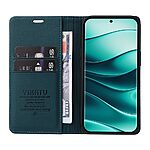 υποδοχή καρτών και μαγνητικό κούμπωμα Flip Wallet από συνθετικό δέρμα και TPU πράσινο