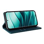 Θήκη Xiaomi Redmi Note 14 Pro 5G / Poco X7 5G YIKATU Folio Series με βάση στήριξης, υποδοχή καρτών και μαγνητικό κούμπωμα Flip Wallet από συνθετικό δέρμα και TPU πράσινο - Image 3