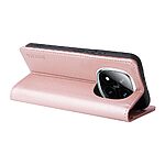 Θήκη Xiaomi Redmi Note 14 Pro 5G / Poco X7 5G YIKATU Folio Series με βάση στήριξης, υποδοχή καρτών και μαγνητικό κούμπωμα Flip Wallet από συνθετικό δέρμα και TPU ροζ χρυσό - Image 4