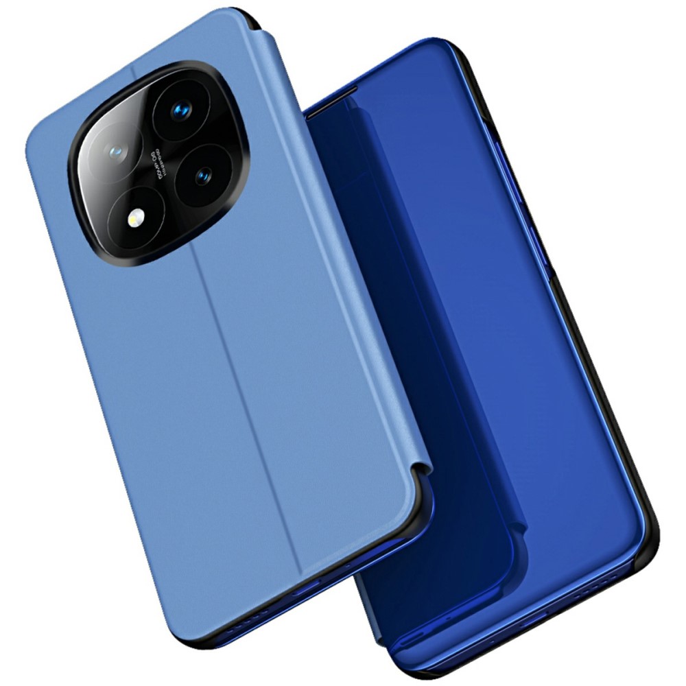 Θήκη Xiaomi Redmi Note 14 Pro Plus 5G OEM Mirror Surface View New Edition Stand Case Cover Flip Window γαλάζιο Θήκη Xiaomi Redmi Note 14 Pro Plus 5G OEM Mirror Surface View New Edition Stand Case Cover Flip Window γαλάζιο