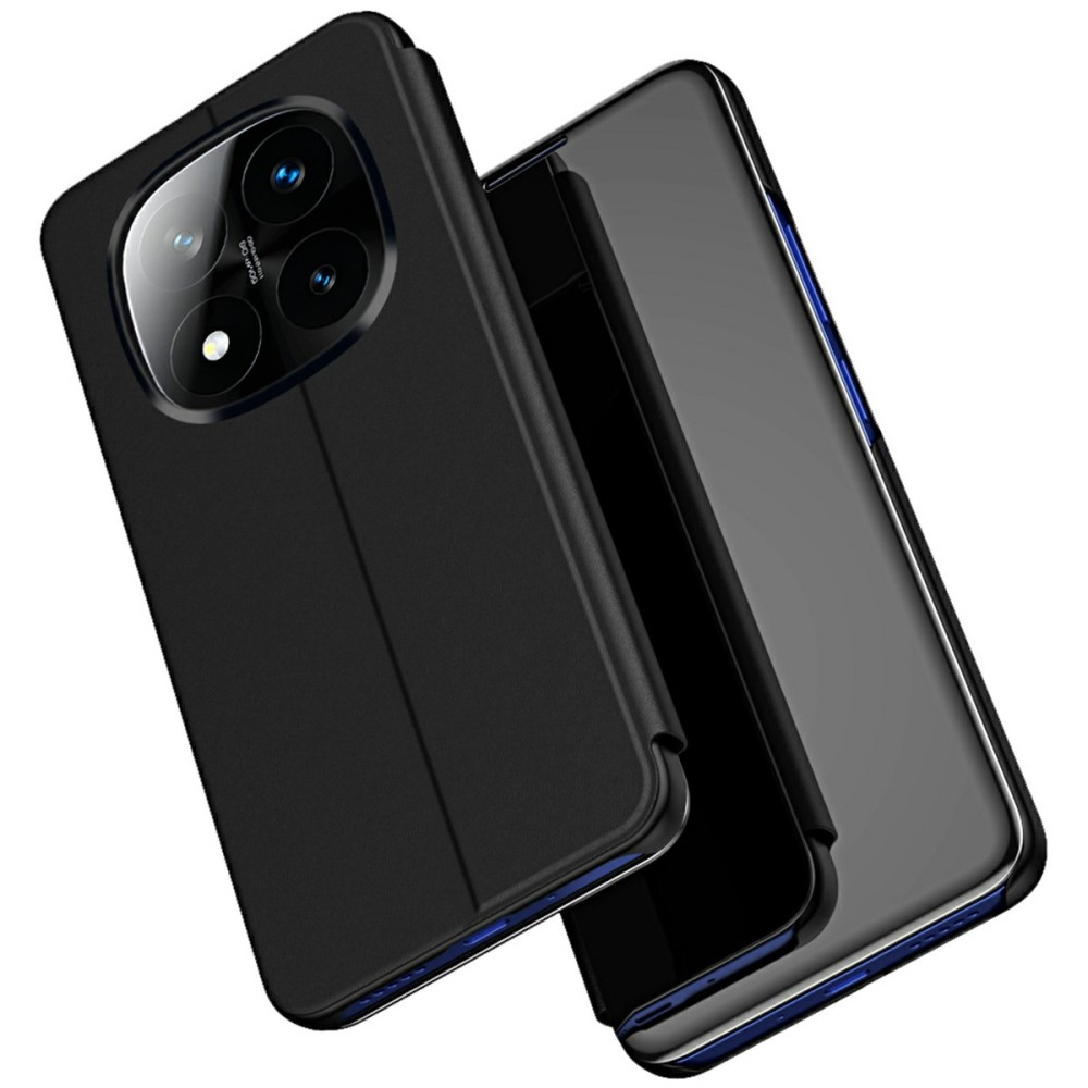 Θήκη Xiaomi Redmi Note 14 Pro Plus 5G OEM Mirror Surface View New Edition Stand Case Cover Flip Window μαύρο Θήκη Xiaomi Redmi Note 14 Pro Plus 5G OEM Mirror Surface View New Edition Stand Case Cover Flip Window μαύρο