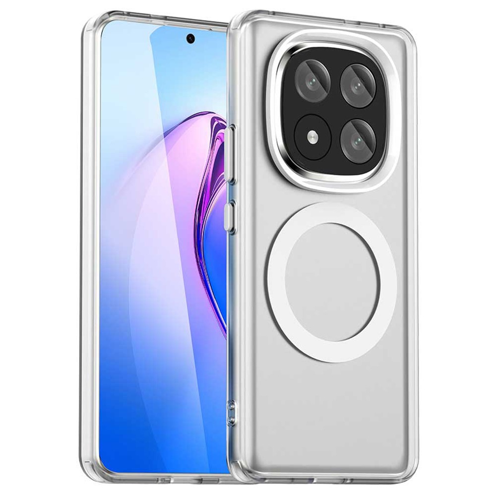 Θήκη Xiaomi Redmi Note 14 Pro Plus 5G Mad Mask Magnetic Candy Series Matte Hybrid συμβατό με MagSafe φορτιστή Transparent Πλάτη TPU λευκό Θήκη Xiaomi Redmi Note 14 Pro Plus 5G Mad Mask Magnetic Candy Series Matte Hybrid συμβατό με MagSafe φορτιστή Transparent Πλάτη TPU λευκό