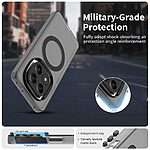 Θήκη Xiaomi Redmi Note 14 Pro Plus 5G Mad Mask Magnetic Candy Series Matte Hybrid συμβατό με MagSafe φορτιστή Transparent Πλάτη TPU μαύρο - Image 3