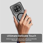 Θήκη Xiaomi Redmi Note 14 Pro Plus 5G Mad Mask Magnetic Candy Series Matte Hybrid συμβατό με MagSafe φορτιστή Transparent Πλάτη TPU μαύρο - Image 5