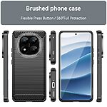 Θήκη Xiaomi Redmi Note 14 Pro Plus 5G Mad Mask Brushed TPU Carbon Πλάτη μαύρο - Image 3