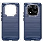 Θήκη Xiaomi Redmi Note 14 Pro Plus 5G Mad Mask Brushed TPU Carbon Πλάτη μπλε - Image 2