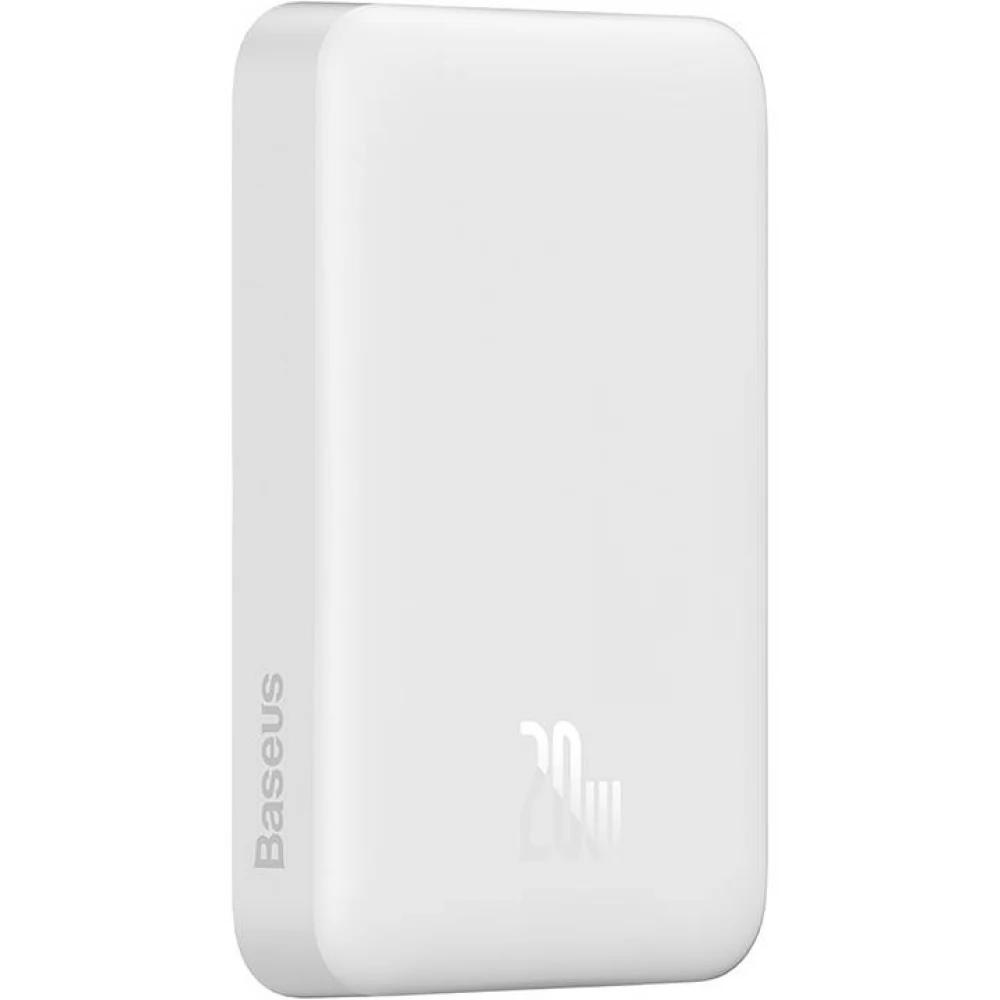 0064712_0 Baseus Magnetic Mini Overseas Edition MagSafe Power Bank 10000mAh 20W White (PPCX070002) (BASPPCX070002) - Image 1