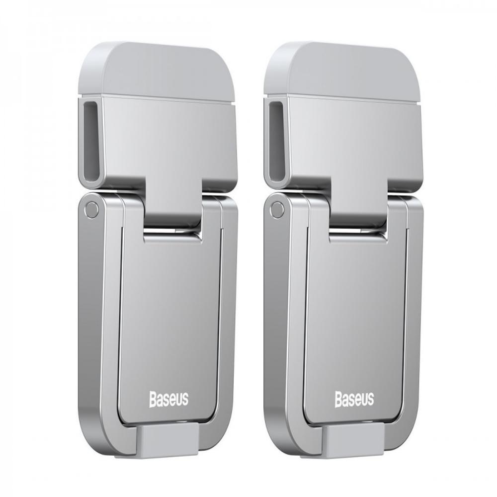 0065595_0 Baseus Slim Laptop Kickstand 2 pcs (Silver) (LUZC000012) (BASLUZC000012) - Image 1