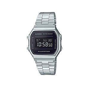 Casio Vintage Iconic Digital Battery Watch with Metal Bracelet Silver (A168WEM-1EF)(CASA168WEM1EF)