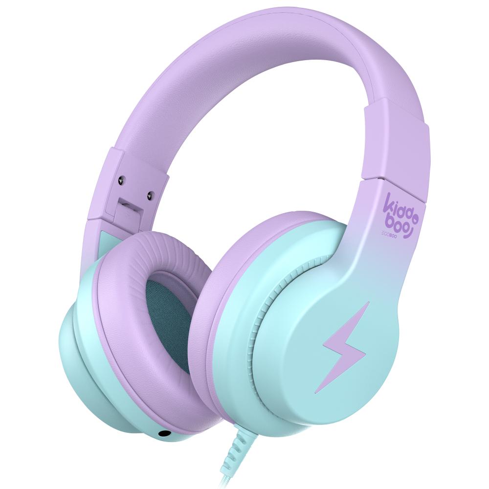 0071210_0 Kiddoboo Headphones P13 Lilac (KBP13LIL) - Image 1