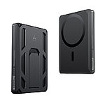 Power Bank Veger X5 6 in 1 με ενσωματωμένο Apple Certified Airtag (Find My) και stand Wireless Charging και δυνατότητα fast charging 5000mAh μαύρο