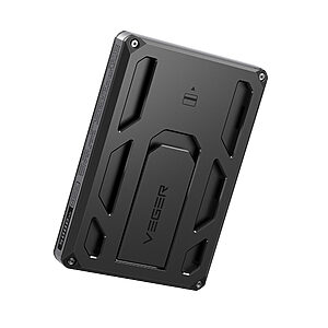 Power Bank Veger X5 6 in 1 με ενσωματωμένο Apple Certified Airtag (Find My) και stand Wireless Charging και δυνατότητα fast charging 5000mAh μαύρο