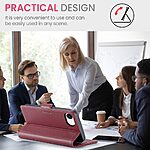 Θήκη iPhone 16e CASEME 023 Series Πορτοφόλι με βάση στήριξης, υποδοχές καρτών και μαγνητικό κούμπωμα από συνθετικό δέρμα και TPU κόκκινο - Image 4