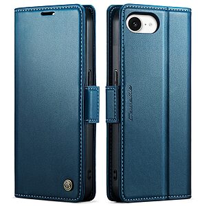 υποδοχές καρτών και μαγνητικό κούμπωμα από συνθετικό δέρμα και TPU μπλε