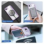 Θήκη iPhone 16e DUX DUCIS Skin X Pro Series με βάση στήριξης, συμβατό με MagSafe φορτιστή υποδοχή καρτών και μαγνητικό κούμπωμα Flip Wallet από συνθετικό δέρμα και εσωτερικό TPU μωβ ανοιχτό - Image 5