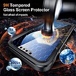 Θήκη iPhone 16e Mad Mask μεταλλική με εσωτερικό μαγνήτη και ανθεκτικό Tempered Glass 360° διπλής όψης συμβατή με Magsafe φορτιστή με Camera Protection Lips μαύρο - Image 2