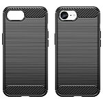 Θήκη iPhone 16e Mad Mask Brushed TPU Carbon Πλάτη μαύρο - Image 2