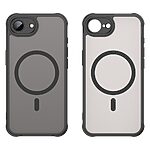 Θήκη iPhone 16e Mad Mask Magnetic Matte Hybrid συμβατό με MagSafe φορτιστή Transparent Πλάτη TPU μαύρο - Image 2