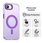 Θήκη iPhone 16e Mad Mask Λεπτή ματ ημιδιάφανη με ανθεκτικό TPU+PC υλικό και συμβατότητα MagSafe για άνετη φόρτιση μωβ - Image 2