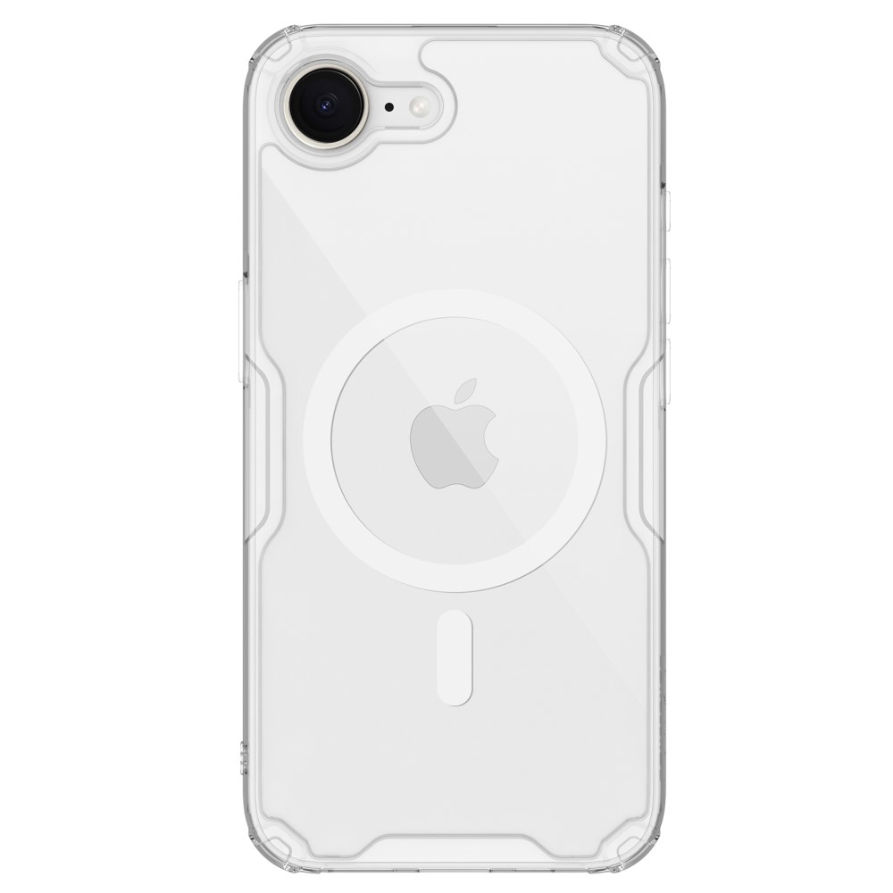 Θήκη iPhone 16e NiLLkin Nature Magnetic Series Silicone Sockproof συμβατό με MagSafe φορτιστή Transparent Πλάτη TPU Θήκη iPhone 16e NiLLkin Nature Magnetic Series Silicone Sockproof συμβατό με MagSafe φορτιστή Transparent Πλάτη TPU