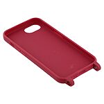 Θήκη iPhone 16e OEM Soft Silicone Sockproof v2 πλάτη με κορδόνι από αντικραδασμικό TPU κόκκινο σκούρο - Image 5