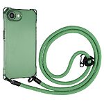 Θήκη iPhone 16e OEM Soft Silicone Sockproof v3 πλάτη με κορδόνι από αντικραδασμικό TPU πράσινο