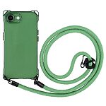 Θήκη iPhone 16e OEM Soft Silicone Sockproof v3 πλάτη με κορδόνι από αντικραδασμικό TPU πράσινο - Image 3